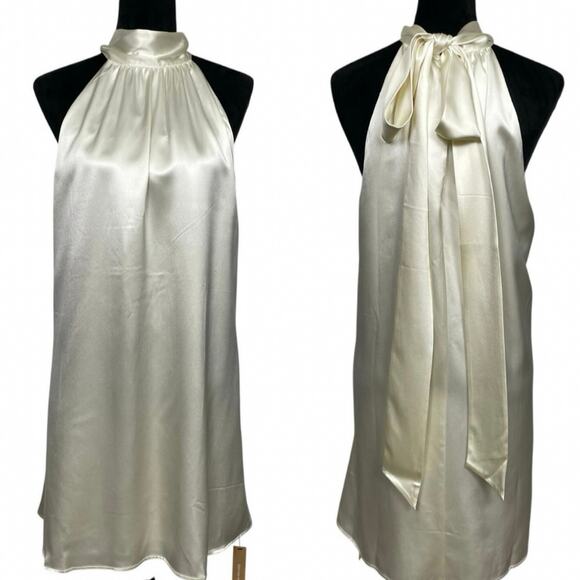Reformation Dresses & Skirts - NWT - Reformation Corinth Off-White Silk Mini Dress